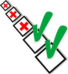 Image showing Check list. Vector label illustration