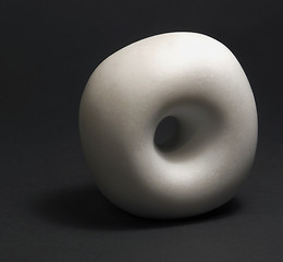 Image showing marble stone sculpture on black