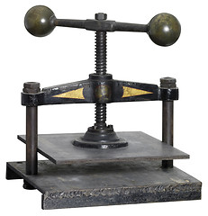 Image showing old nostalgic paper press