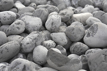 Image showing grey pebbles background