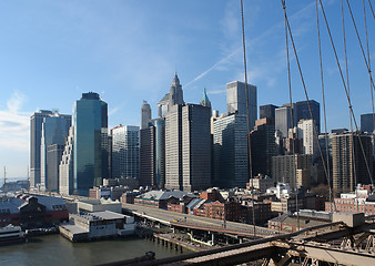 Image showing New York skyline in sunny ambiance