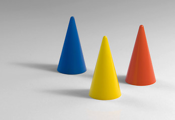 Image showing three plastic tapers