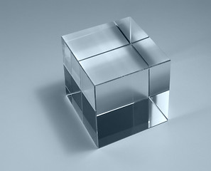Image showing solid glass cube