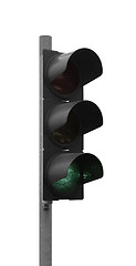 Image showing green traffic light