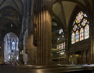 Image showing inside the minster of Freiburg im Breisgau