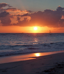 Image showing caribbean sunset