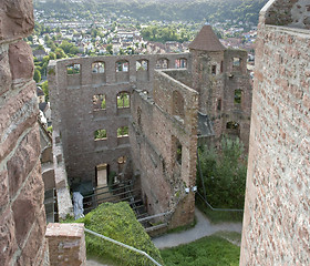 Image showing aerial Wertheim Castle detail