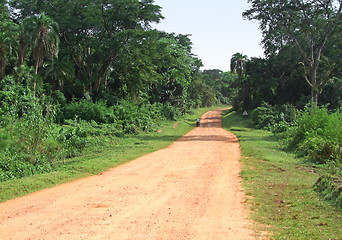 Image showing jungle road in Africa