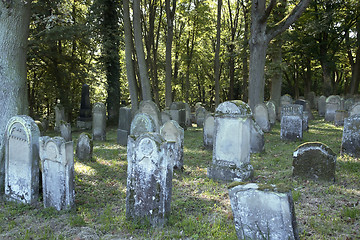 Image showing part of a old jewish graveyard