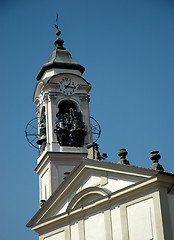 Image showing White bell tower