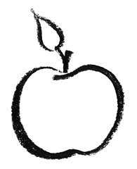 Image showing sketched apple