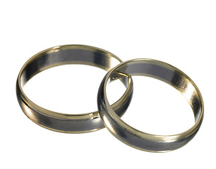 Image showing shiny wedding rings