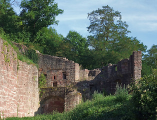 Image showing Wertheim Castle detail at summer time