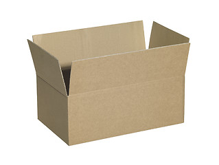 Image showing opened brown carton