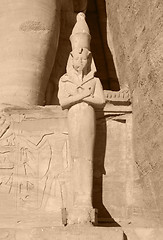 Image showing stone sculpture at Abu Simbel
