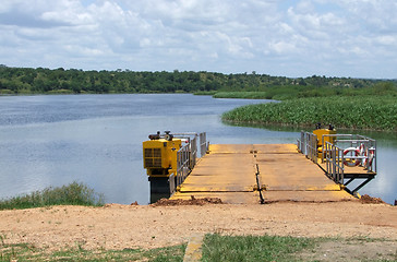 Image showing ferry pier at the White Nile