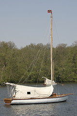 Image showing covered yacht