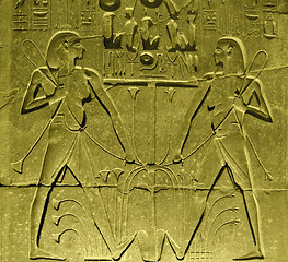 Image showing ancient relief at Luxor Temple