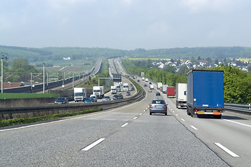 Image showing highway scenery in Southern Germany