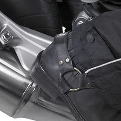 Image showing biker boots detail