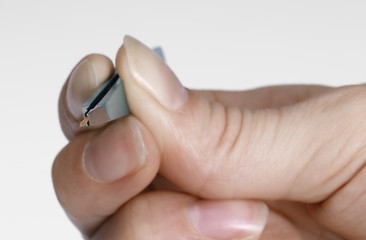 Image showing tweezers and splinter