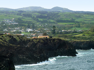 Image showing coastal scenery at the Azores