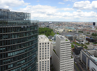 Image showing aerial view of Berlin at summer time