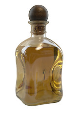 Image showing liqueur bottle with wooden closure