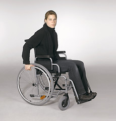 Image showing woman in wheelchair