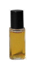 Image showing small perfume bottle withj black screwtop