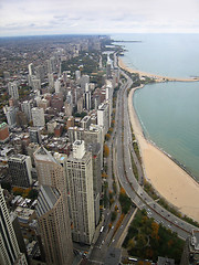 Image showing Chicago aerial view