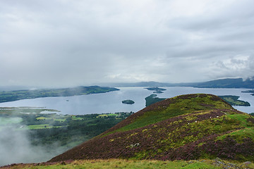 Image showing Loch Lomond in cloudy ambiance