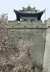 Image showing Xian city wall