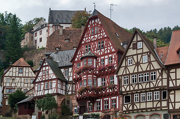 Image showing half timbered houses in Miltenberg