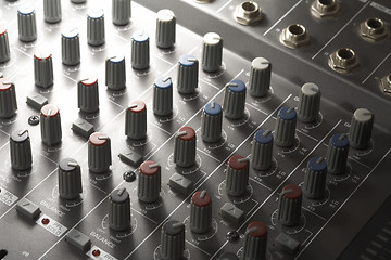 Image showing studio mixer detail