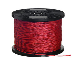 Image showing red cord on black coil