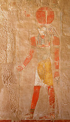 Image showing colored relief at Deir el-Bahri