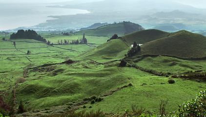 Image showing coastal scenery at the Azores