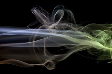 Image showing multicolored smoke detail