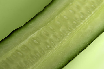 Image showing sliced cucumber detail