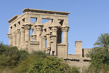 Image showing sunny illuminated Temple of Philae in Egypt