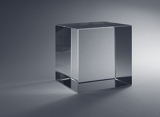 Image showing solid glass cube