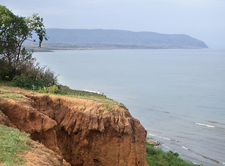 Image showing waterside scenery around Lake Albert