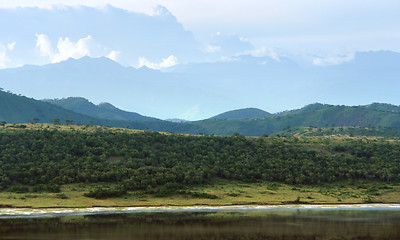 Image showing Chambura Gorge waterside scenery