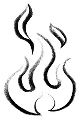 Image showing fire and flame sketch