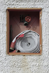 Image showing firefight equipment in a wall