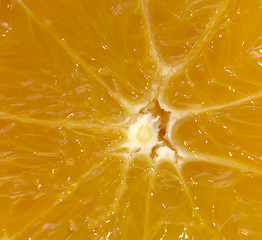 Image showing full frame sapful orange cut