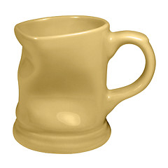 Image showing dented yellow cup