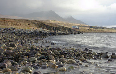 Image showing seaside in Scotland with dramatic sky