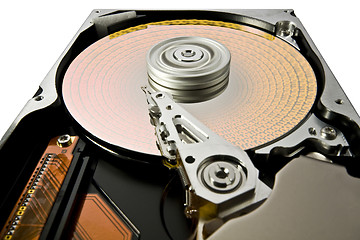 Image showing symbolic hard disk and data